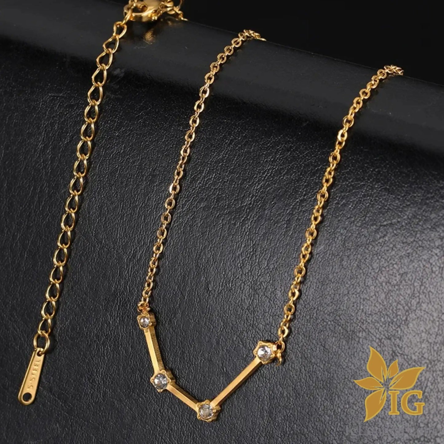 Zodiac Necklace Stainless steel gold plated