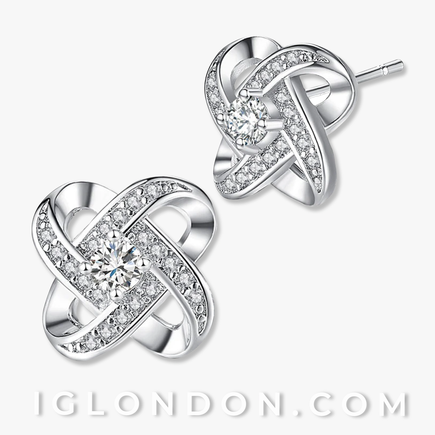 knot of friendship earrings Friendship knot earrings. - IGLondon.com IGLondonByElissa , 925, birthstones, crystal, gemstones, mother, mothers, new, sterling silver
