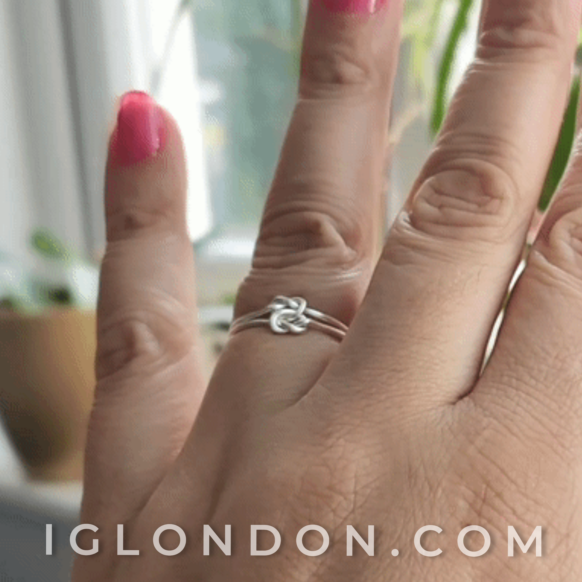 Double knot ring Double knot ring crafted in sterling silver - IGLondon.com IGLondonByElissa, new