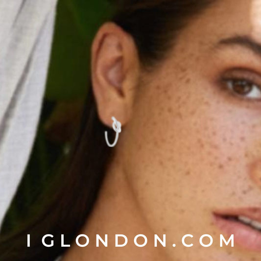 Love Knot earrings  crafted in sterling silver - IGLondon.com IGLondonByElissa, 
